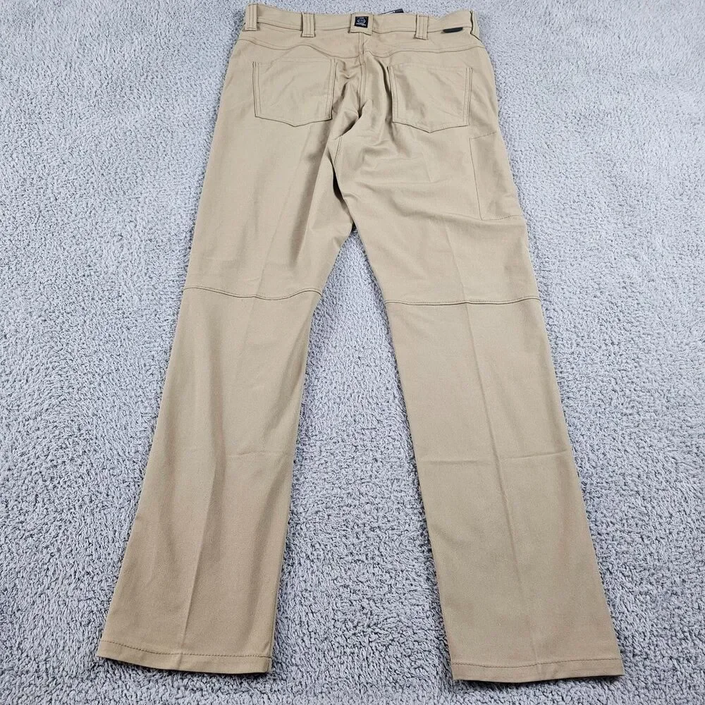Wrangler ATG Pants Mens 35x32 Khaki Stretch Hiking Outdoor Trail All Terrain